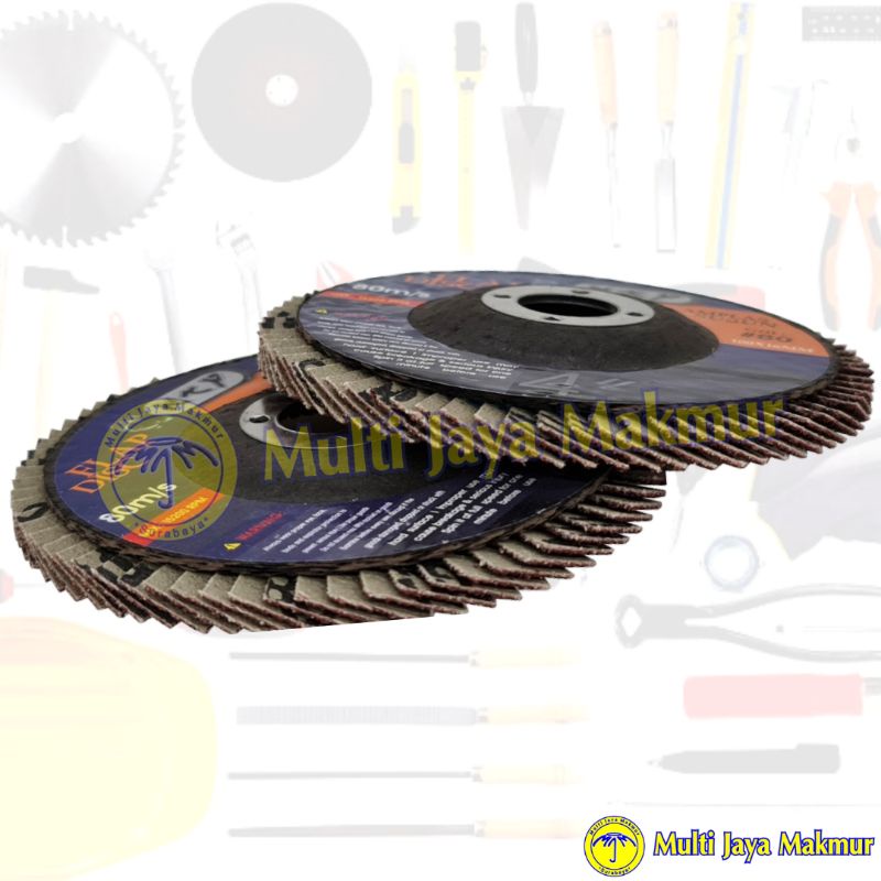 Amplas Susun / Flap Disc - Ukuran 4 inch - Grid No 80,100,120,150,180,240