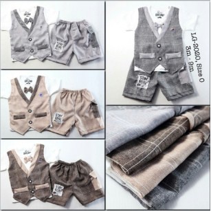 Baju Bayi Jumpsuit LAKI COWOK Lengan Panjang Lengan Pendek Umur 1 2 3 4 5 6 7 8 9 10 11 12 Bulan XXD