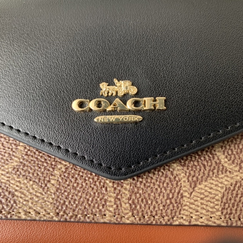 Coach Small Wallet With Brown Black