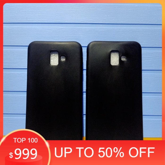 Softcase Slim Black Matte - Case Mate Hitam Polos Samsung Galaxy J6 Plus J610 Terlaris