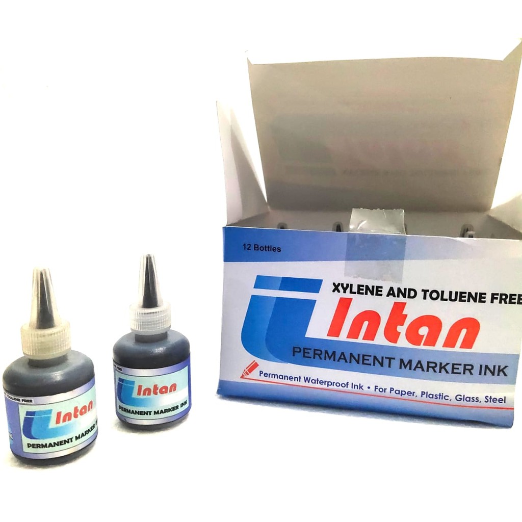 

Tinta Spidol Intan Permanent Marker Ink Hitam 1 LUSIN