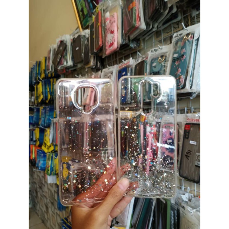 

Softcase gliter pink/bening/termurah