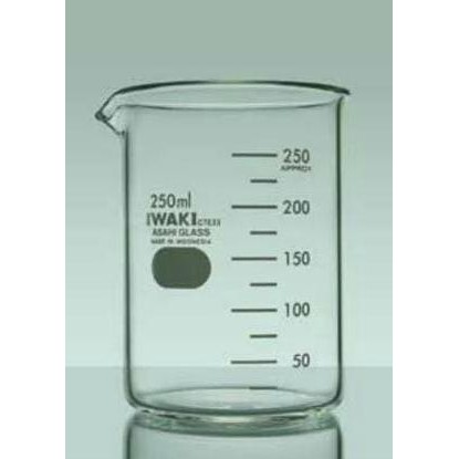 Beaker Glass 50 Ml Low Form Iwaki Pyrex / Gelas Kimia