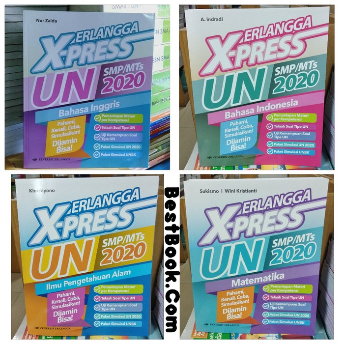 

❤BISA COD❤ Erlangga Express UN SMP/MTs 2020 - 4 Buku