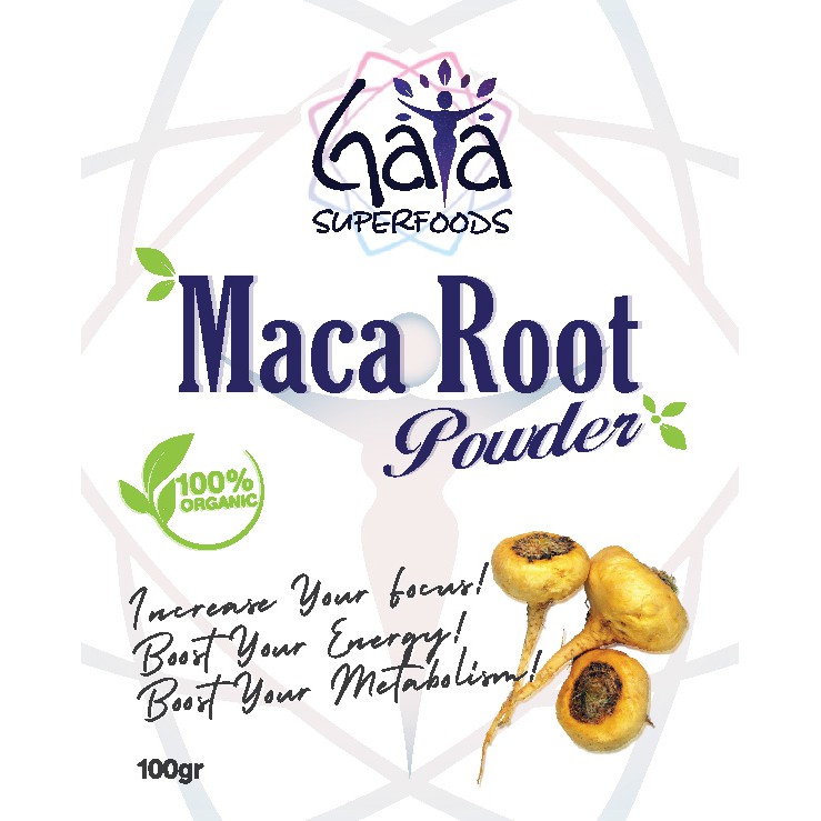 Raw Organic Serbuk Akar Maca (Maca Root Powder) 100g