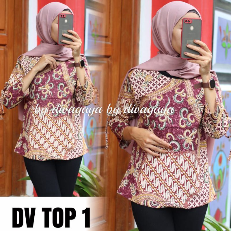 BLUS BATIK KATUN STREET PREMIUM LD 90-100 CM PJ 62 CM