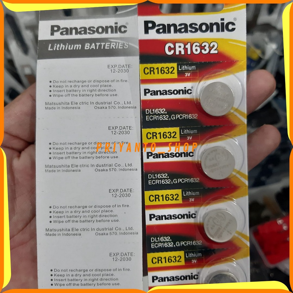 Batery / Baterai Panasonic CR-1632 / Lithium Battery PANASONIC CR1632 ORI