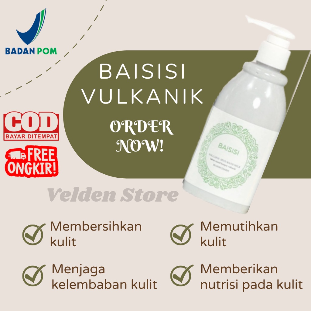 Sabun Lumpur Vulkanik  Baisisi Whitening Mud Bath Sabun Pemutih Badan Sabun Lumput Vulkanik Baisisi Whitening Mud Bath Milk / Mencerahkan Kulit / Memutihkan Kulit Permanen Ampuh BPOM