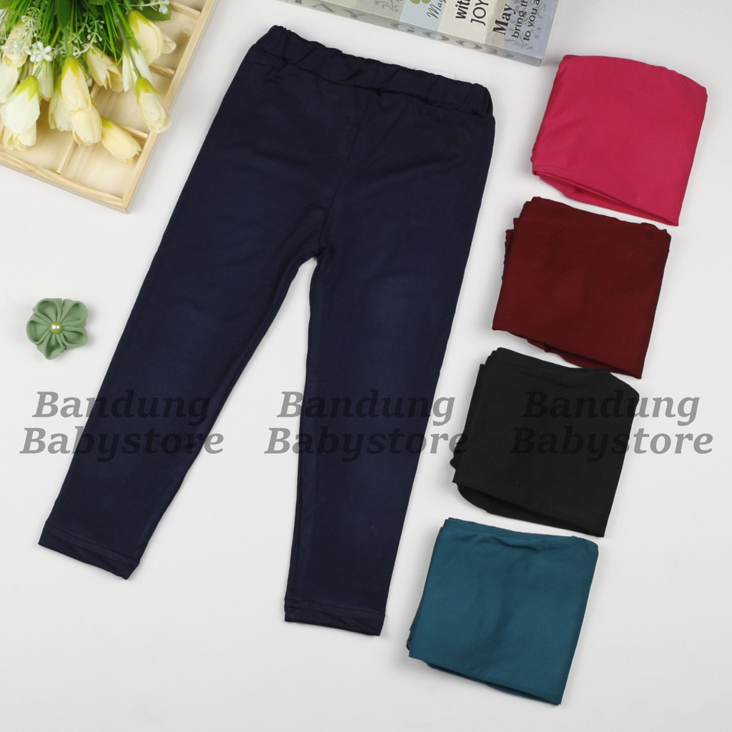 KIYOSI Legging Anak Murah Legging Polos Lucu Usia 1-5 Tahun