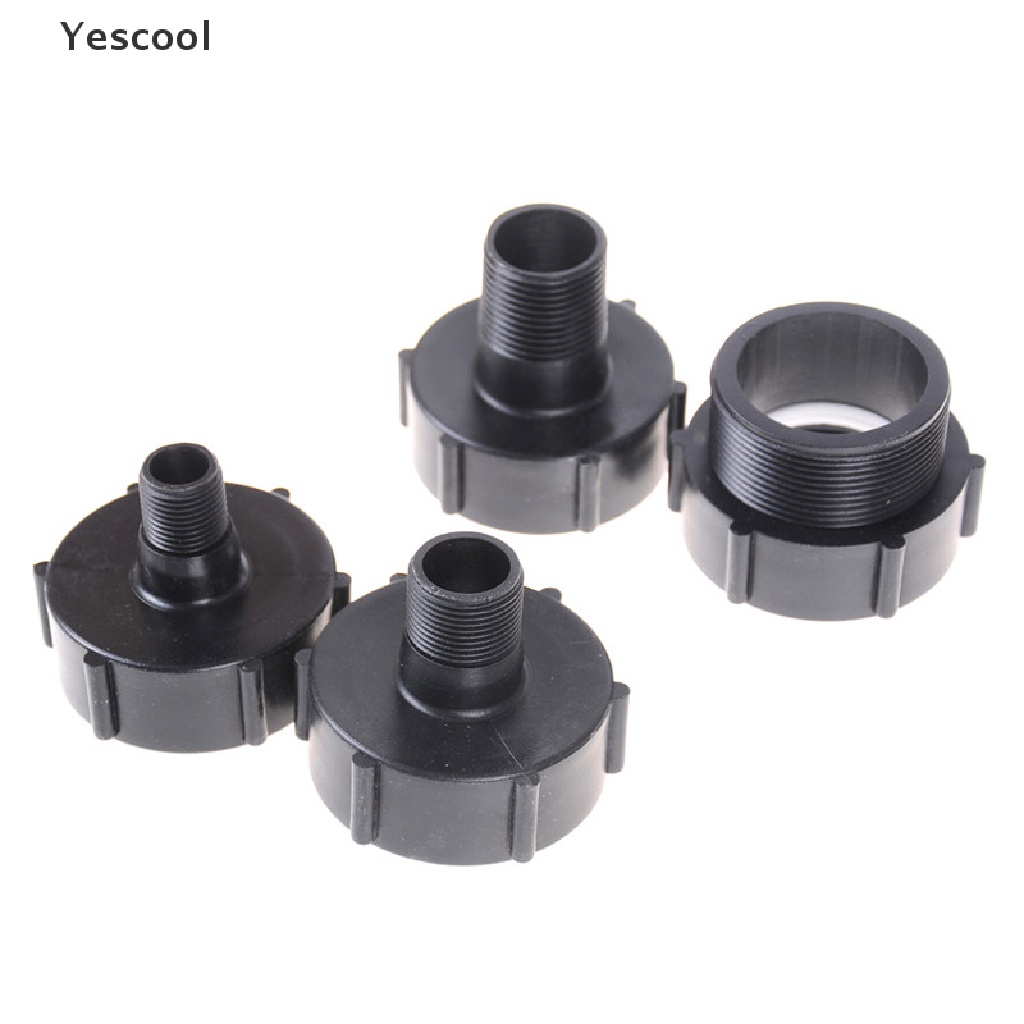 Yescool IBC Tote Tank Drain Adapter Coarse Thread 2&quot; To 1/2&quot; 3/4&quot; Garden Hose .