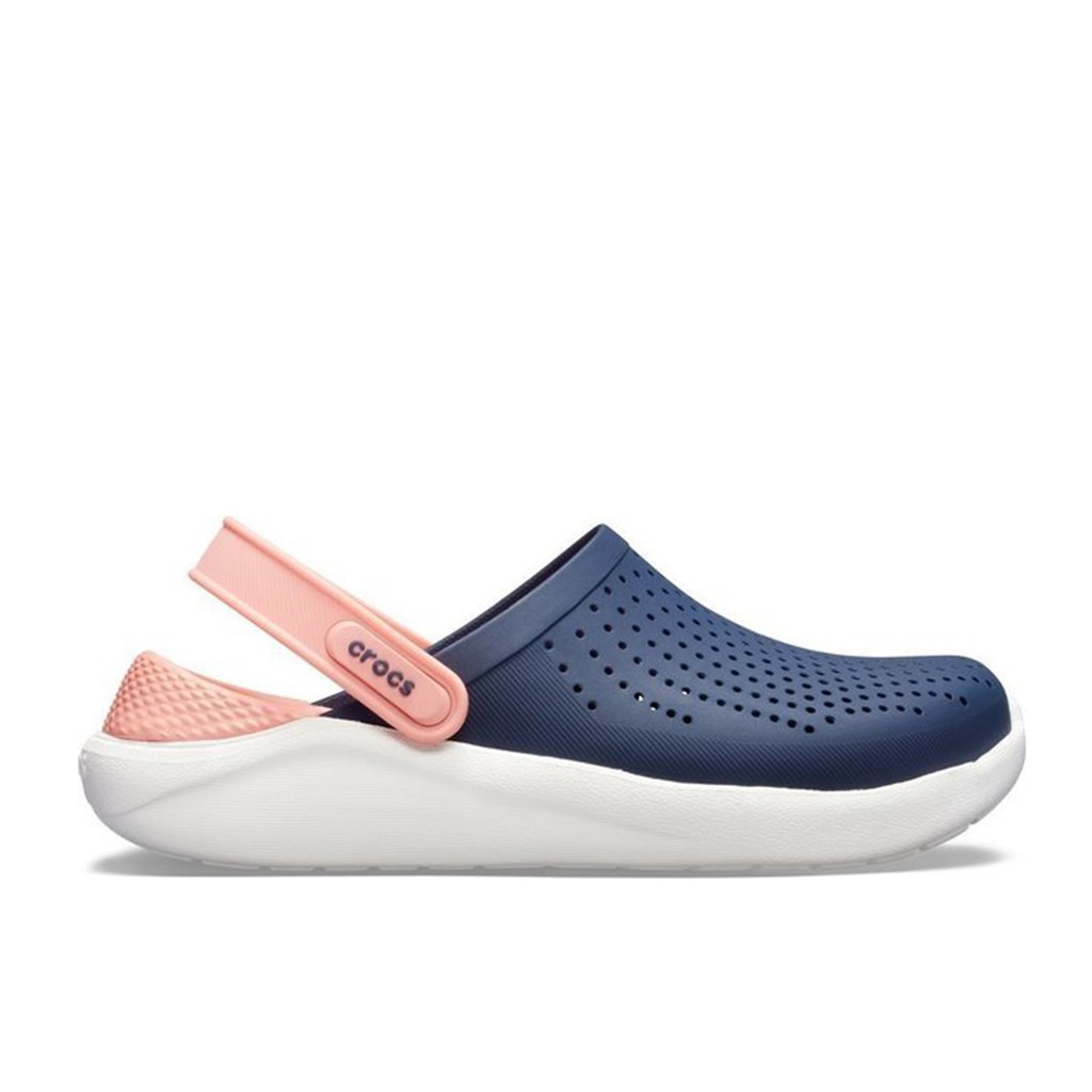 Original Crocs Literide Clog Wanita Perempuan Original - Navy Pink