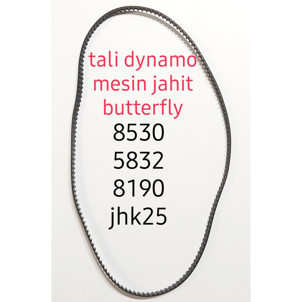 tali dynamo mesin jahit portable merk butterfly dan singer ukuran 156xxl