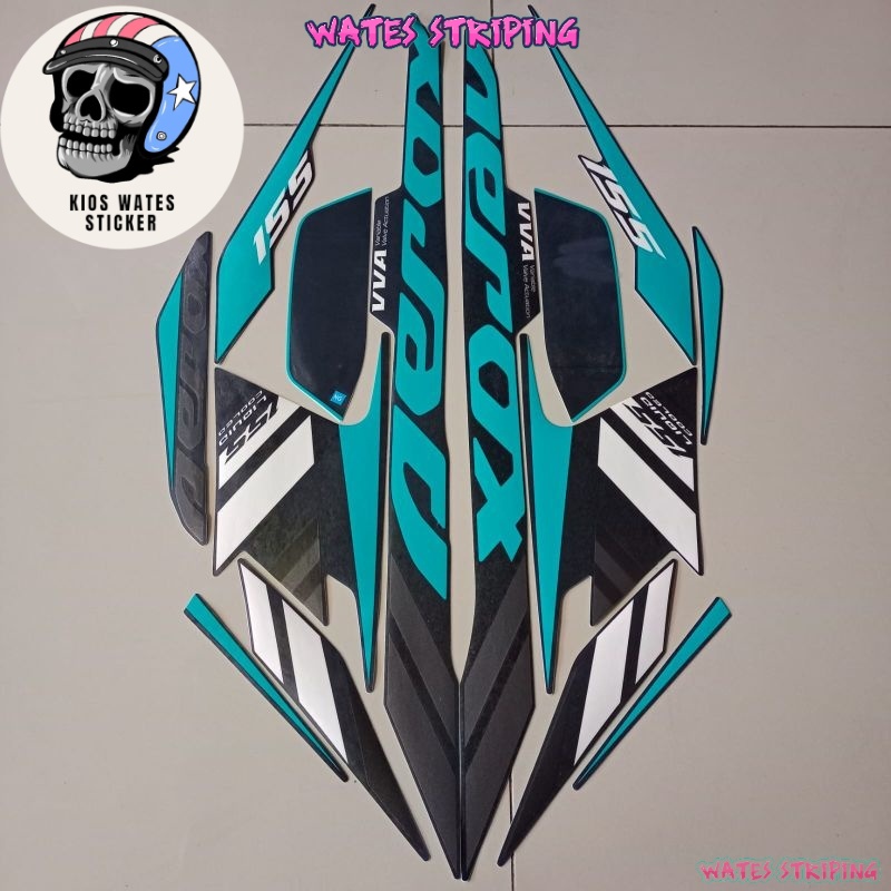 Original Asli Striping Decal Polet Sticker Yamaha Aerox 155 2021 2022 toska body standar motor berku