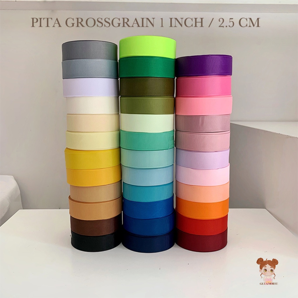 

pita grossgrain 1 inch / 2.5 cm per roll 20 yard / 18,5 m grosgrain
