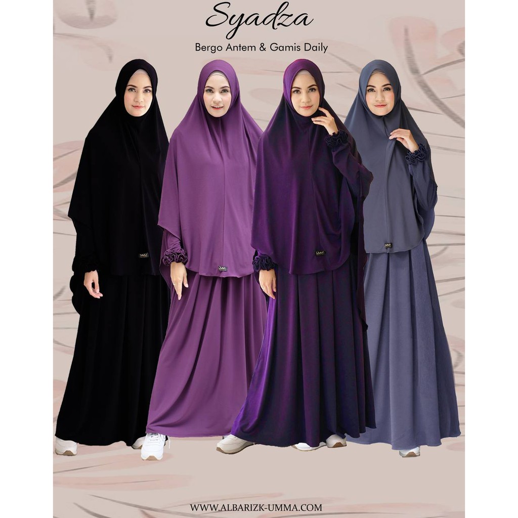 dress Gamis dewasa  SYADZA by UMMA/ gamis jersey polos