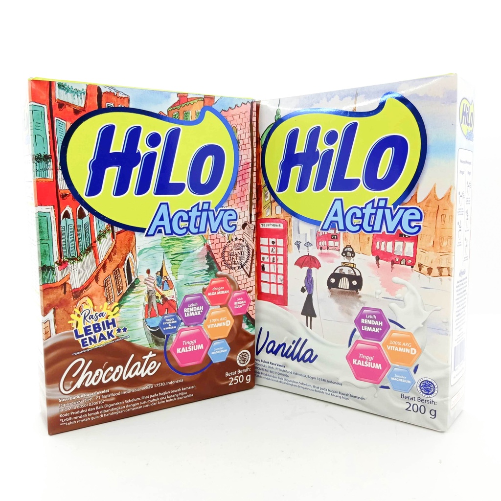 

HILO ACTIVE VANILLA 200GR/ CHOCOLATE 250GR