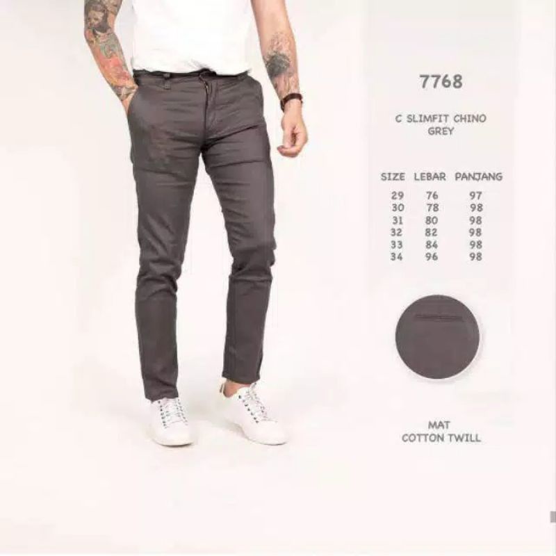 Celana Chino Panjang / Celana Cino Pria / Celana Cinos Panjang / Chino Pria Ukuran 27-38