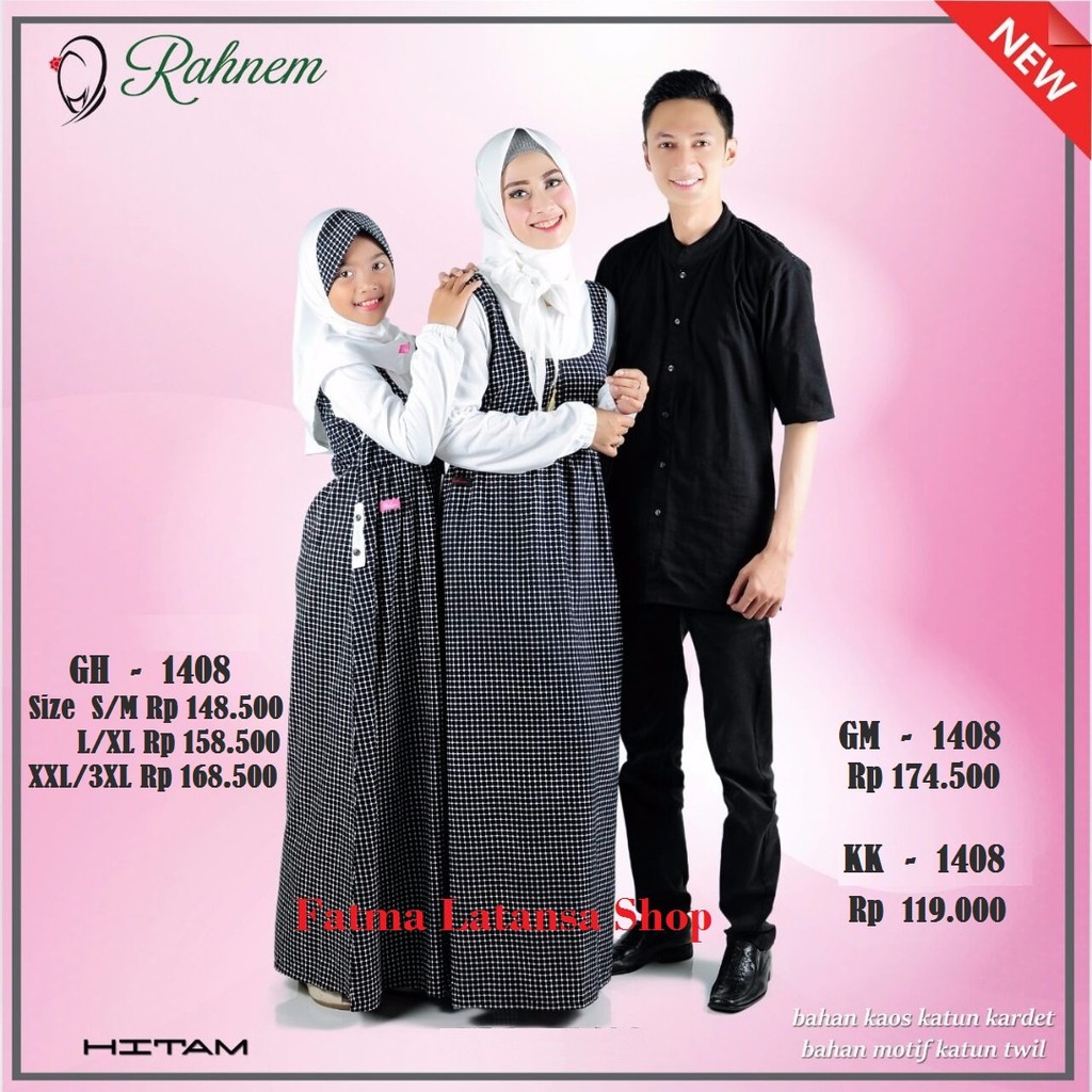baju couple keluarga rahnem gm kk gh 1408 sarimbit koko kaos