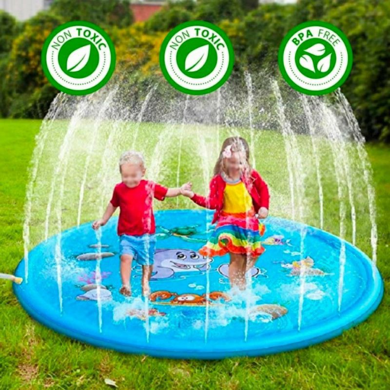 Mainan Air Anak Air Mancur Water Spray Pad PVC Ukuran 100cm 130cm 150cm 170cm