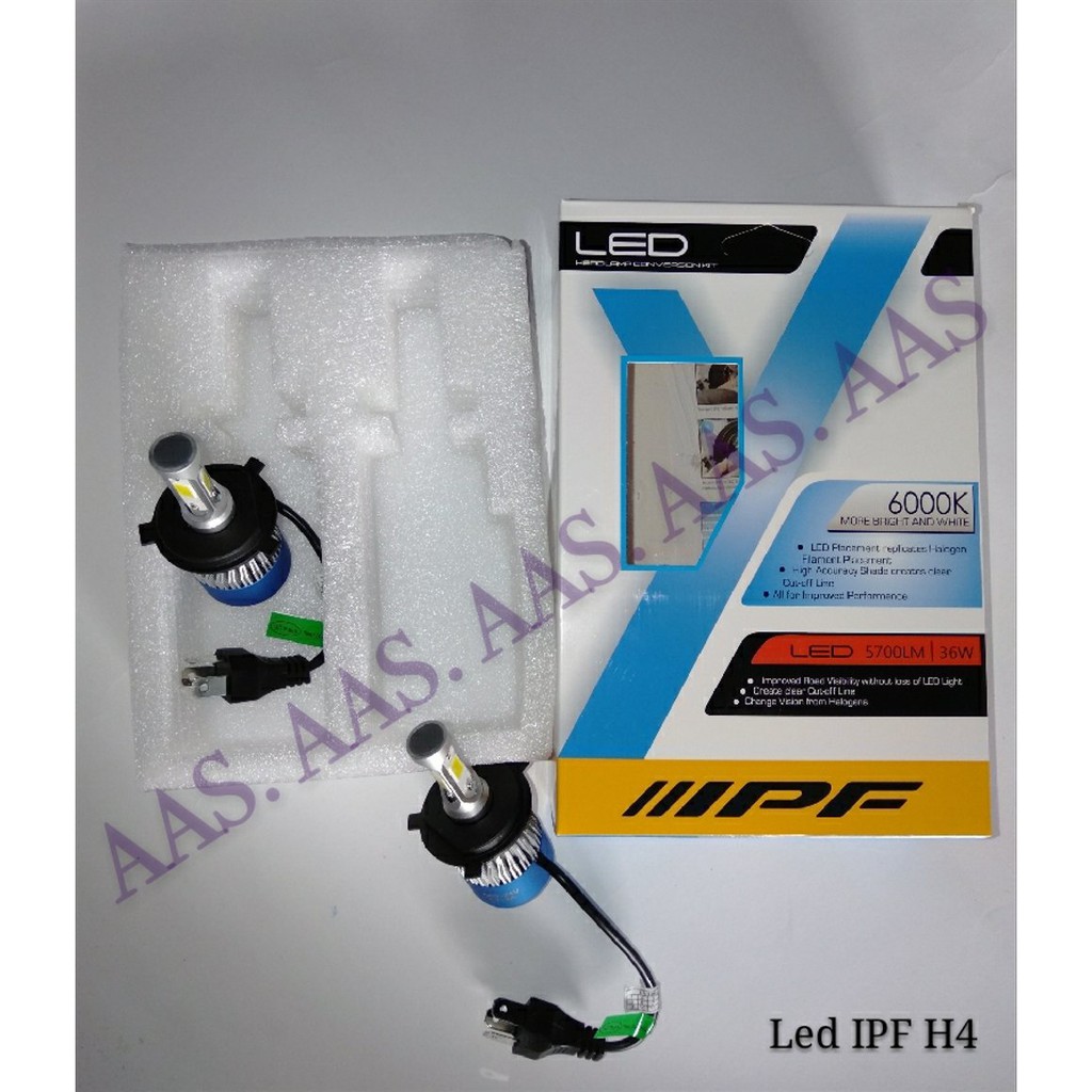 Lampu Besar Utama Led Headlamp H4 IPF pengganti halogen Nyala Putih Super Terang Termurah