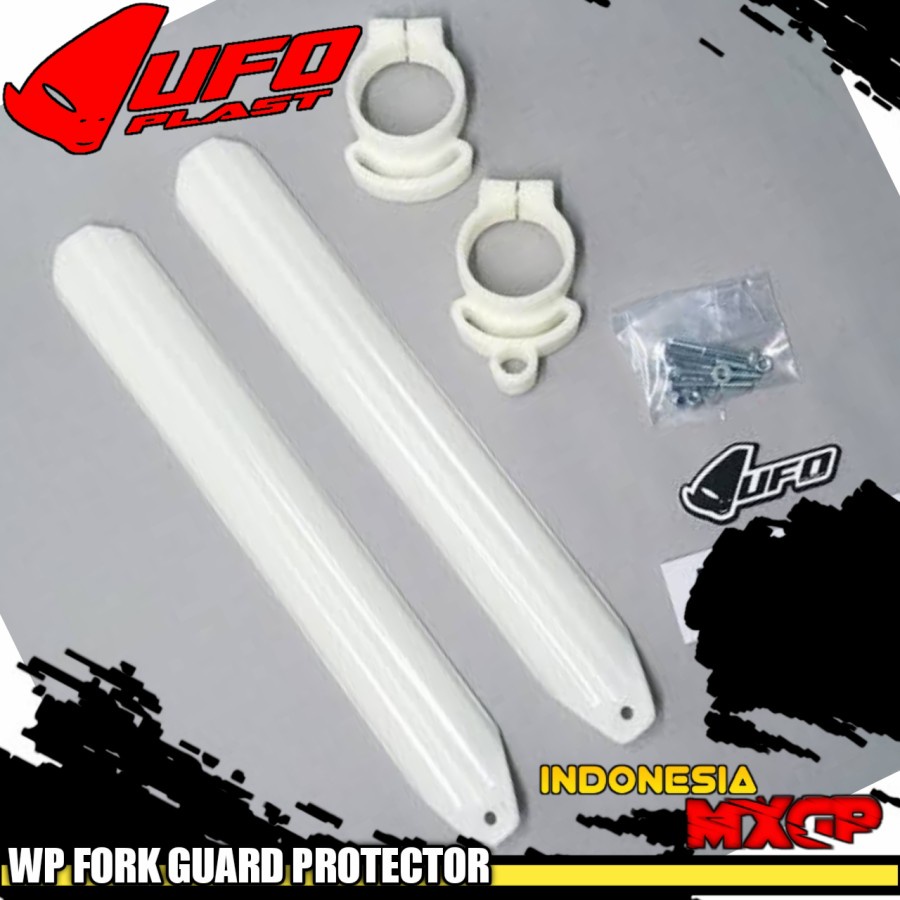 KTM WP UNIVERSAL - UFO POWER FRONT FORK GUARD PROTECTOR - COVER SHOCK - SHOCKBREAKER DEPAN TELE - TE