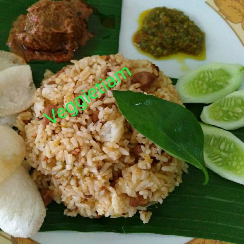 

Nasi Goreng Padang Vegan Veggietiam Vegetarian