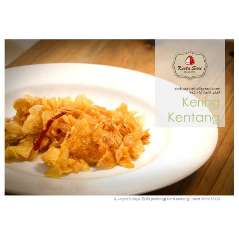 

Kering Kentang foil emas