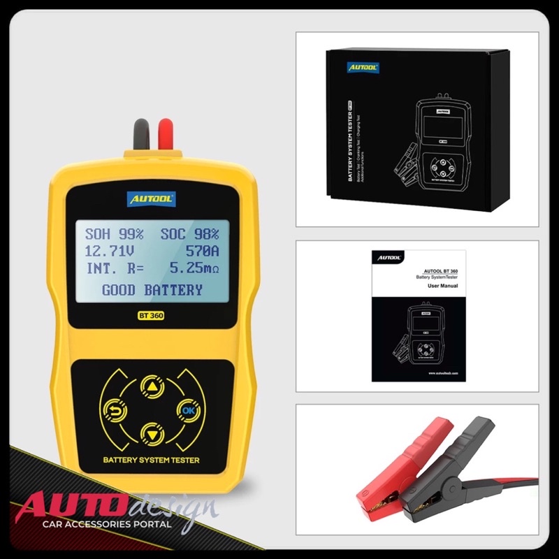 AUTOOL BT360 Alat Uji Aki Accu Kendaraan 12Volt