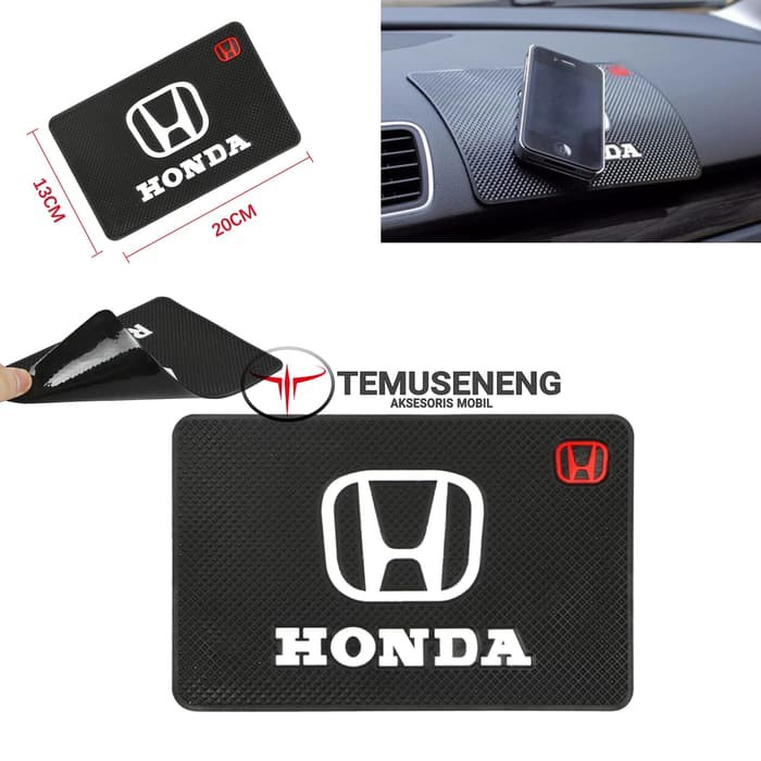 Alas Hp Mobil Logo Honda Anti Slip Dash Mat Dashboard Mobil Alas Hp Tatakan Sticky