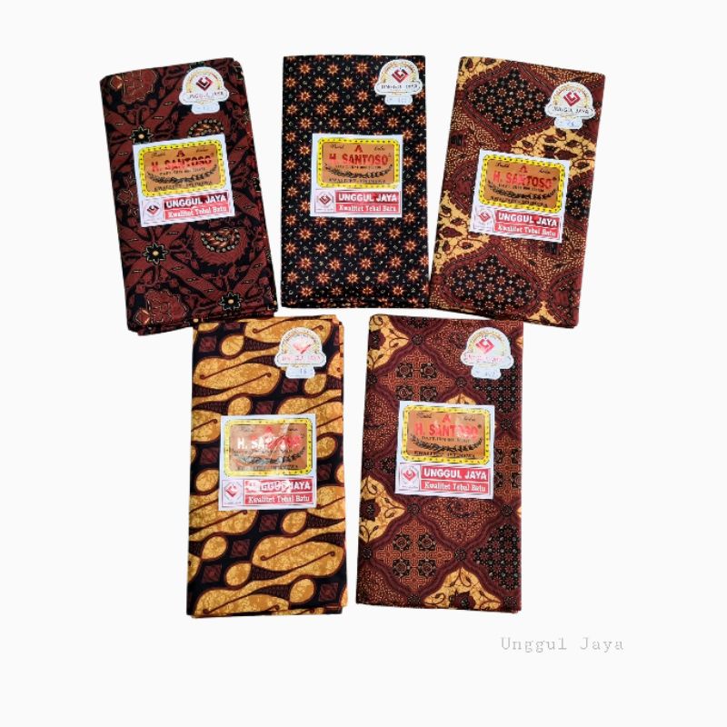 UNGGUL JAYA Kain Jarik Batik H. Santoso A Tebal BATU Halus Produksi PT. Unggul Jaya Sejahtera Motif 
