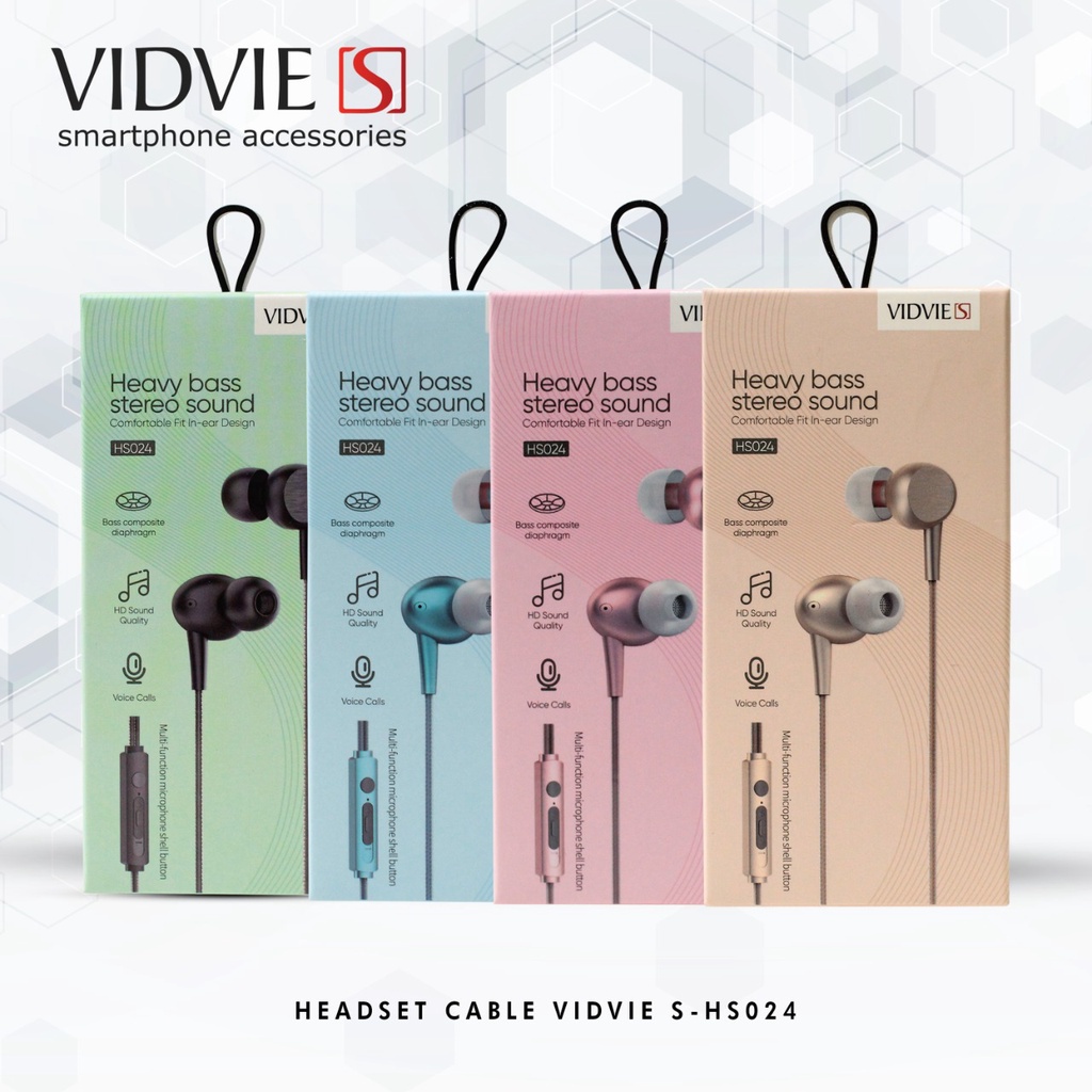EARPHONE HF VIDVIE S-HS024 MIC