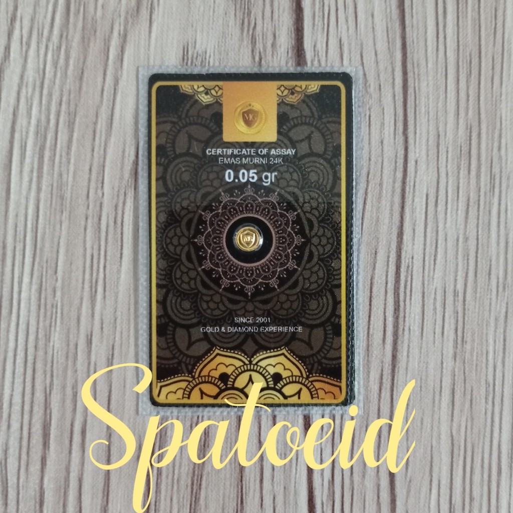 Minigold Black Series Logam Mulia Koin Emas Mini 24 Karat 0.05 gram