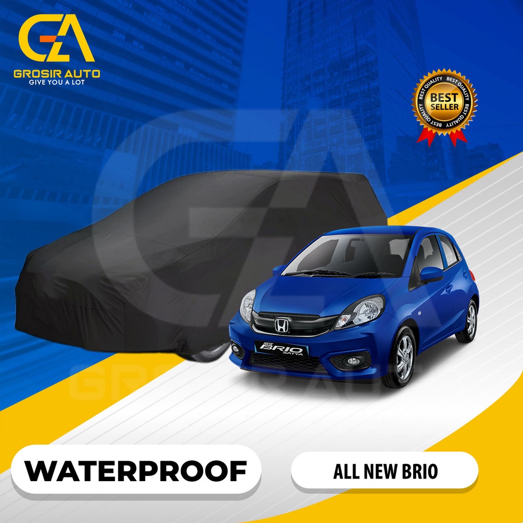 Sarung Body Cover Mobil Hitam /Sarung Penutup Mobil ALL NEW BRIO Waterproof