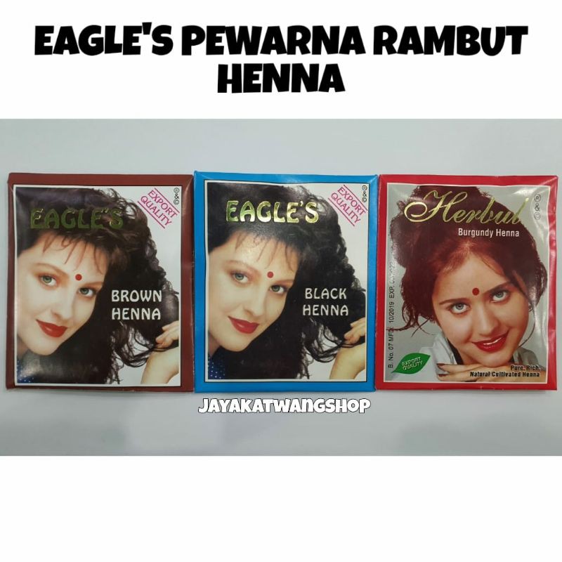 EAGLE'S Henna Pewarna Rambut (Sachet)