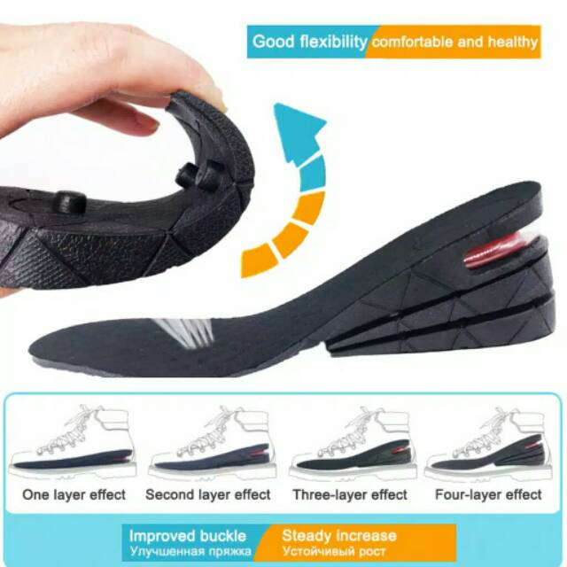 Sol Sepatu Peninggi Badan instant insole kasual sneakers