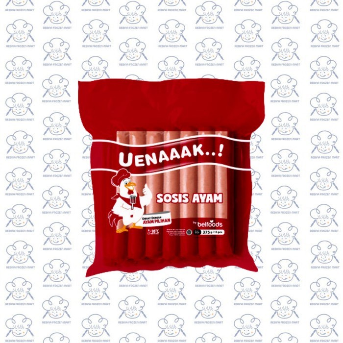 

Belfoods Uenak Sosis Ayam 375gr isi 15