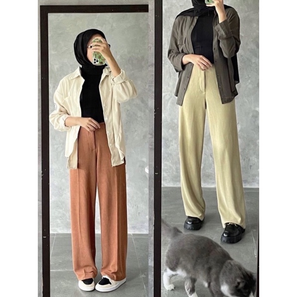 SIMPLYTEE - Enzy Knitt Pants / kulot knitt
