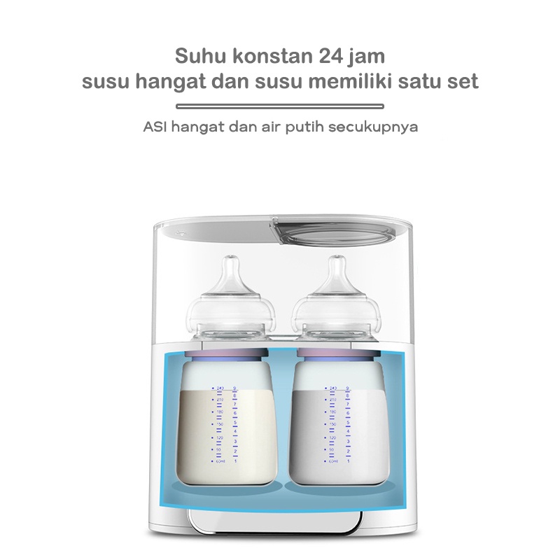 Smart Bottle Warmer/ Sterilizer Botol Bayi/ Penghangat Asi Baby Safe Multifungsi 220W/ Penghangat Susu Bayi/ Sterilisasi Botol Layar Besar Led/ Milk Warmer/Penghangat asi