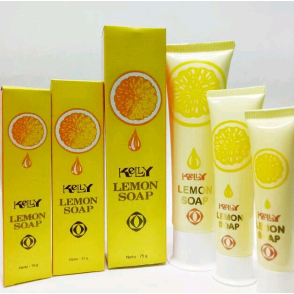 Kelly Lemon Soap / Sabun muka Kelly / keli 15 25 75 gr / gram