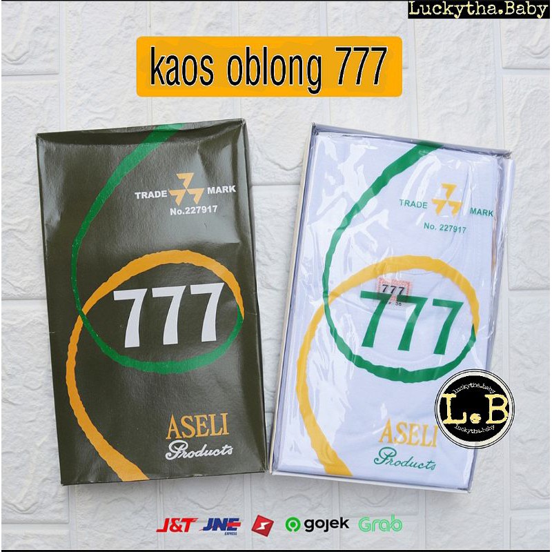 kaos oblong 777 aseli 100% cotton / kaos polos pria/ oblong laki-laki dewasa katun / kaos dalam pria