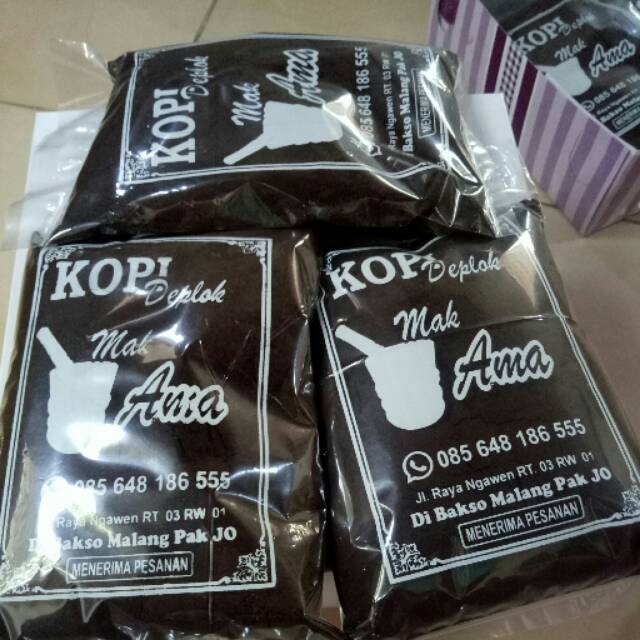 

Kopi bubuk. Kopi Deplok Mak Ama 150gr