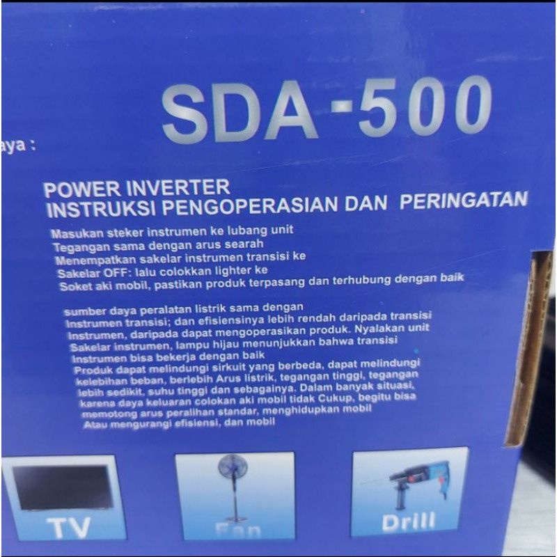 COD POWER INVERTER SUNPRO 500W 12V-24V//INVERTER SUNPRO SDA-500W//SDA-500 500W