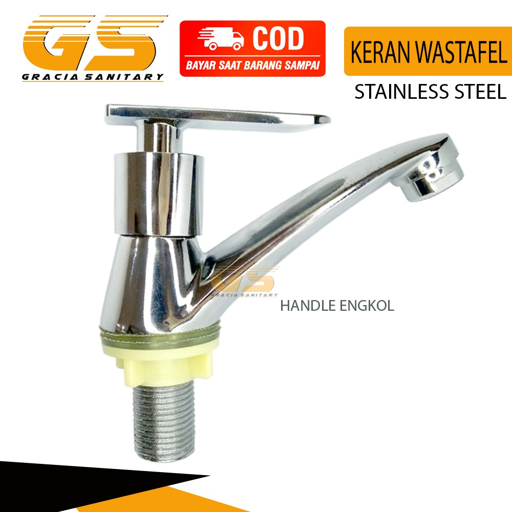 Kran Wastafel Keran Air Washtafel Handle Engkol Murah