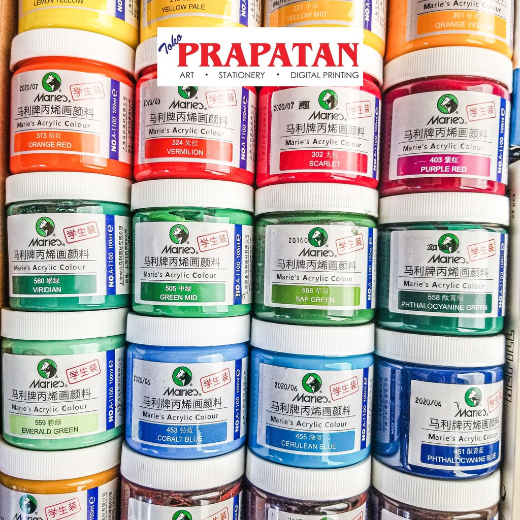 

Maries Acrylic Paint 100ml / Cat Akrilik Maries 100 ml