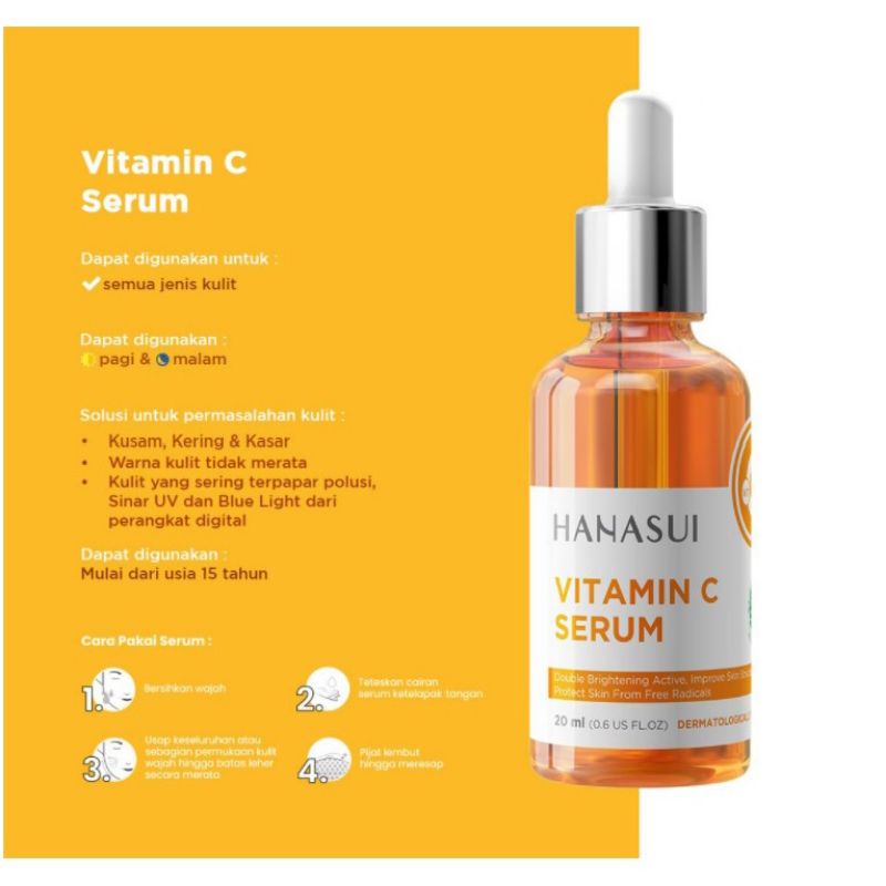 Hanasui Serum Gold,Serum Collagen, Vitamin C &amp; Serum Anti Acne