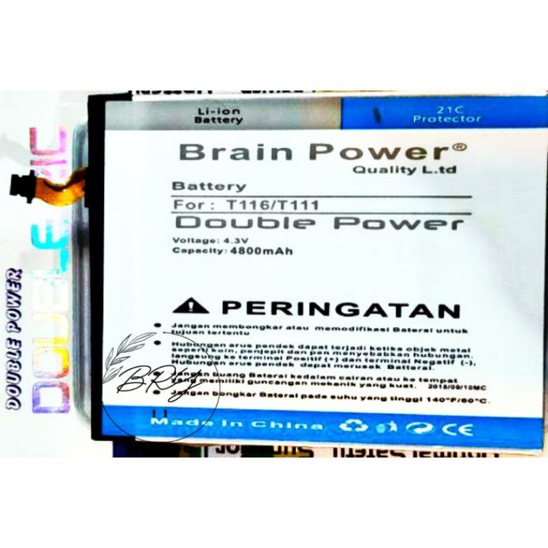 Batre Baterai Battery Samsung Tab T111 T116 Brain Power