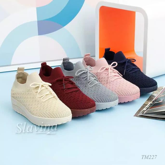 ~ TERLAKU WEDGES CEWEK WEDGES SANDAL~ SEPATU WEDGES SLAVINA CARLLIE TM227 KORTING