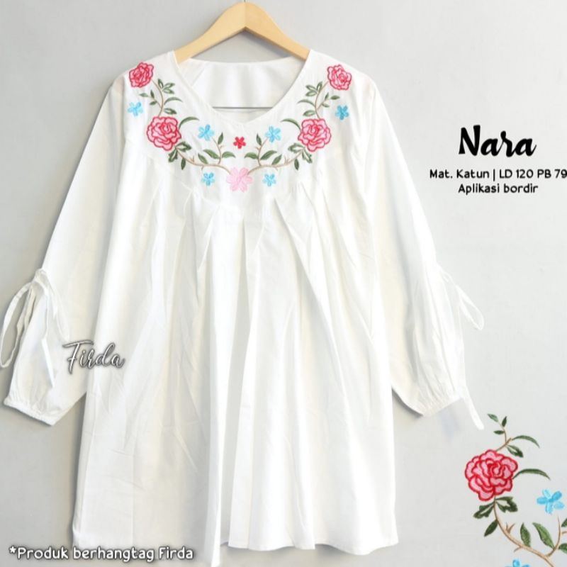 Atasan Kemeja & Blouse | Bahan Katun HQ & woolpeach | aplikasi Bordir