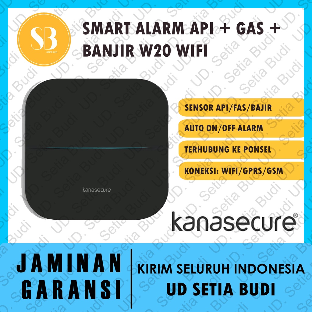 Smart Alarm Api + Gas + Banjir Kanasecure W20 Wifi