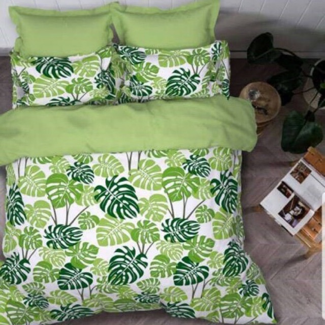 30+ Ide Sprei Motif Daun Monstera